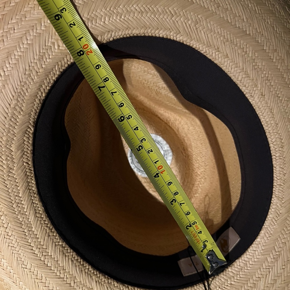 Freya S/M Women's Beige Straw Wheat Wide Brim Sun Hat 💖NWT - Picture 9 of 10